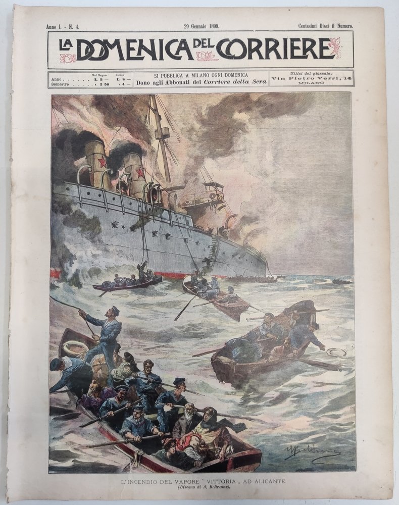 LA DOMENICA DEL CORRIERE 29 Gennaio 1899 Anno I - … | Immagine principale