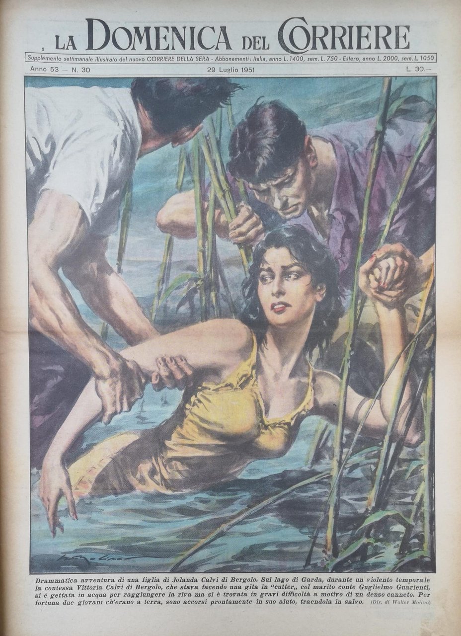 LA DOMENICA DEL CORRIERE 29 luglio 1951 Anno LIII - …