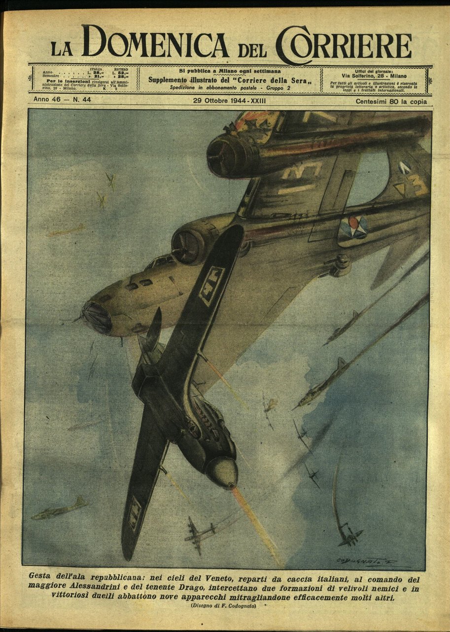 LA DOMENICA DEL CORRIERE 29 Ottobre 1944 Anno XLVI - … | Immagine principale