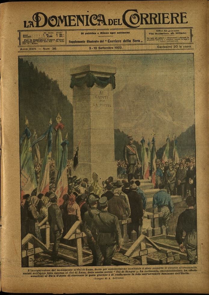 LA DOMENICA DEL CORRIERE. 3 - 10 settembre 1922. Anno …