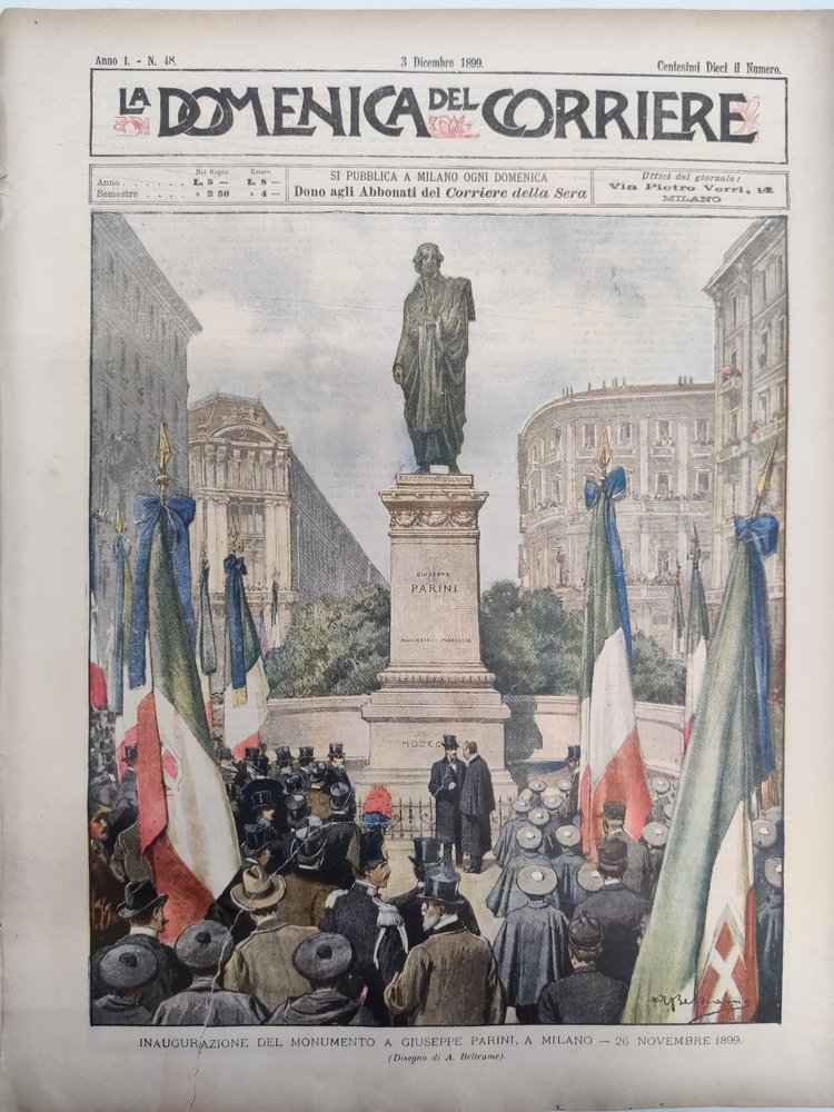 LA DOMENICA DEL CORRIERE 3 dicembre 1899 Anno I - … | Immagine principale