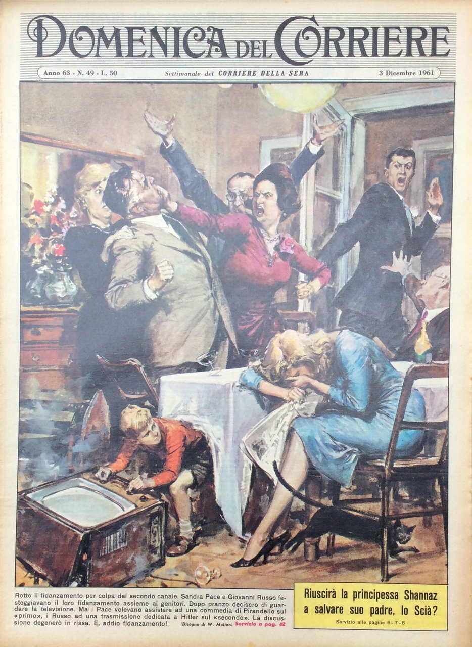 LA DOMENICA DEL CORRIERE 3 Dicembre 1961 Anno 63 - … | Immagine principale