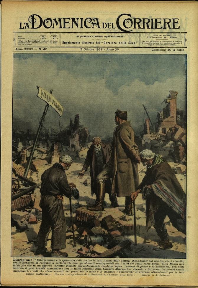 LA DOMENICA DEL CORRIERE 3 ottobre 1937 Anno XXXIX - … | Immagine principale