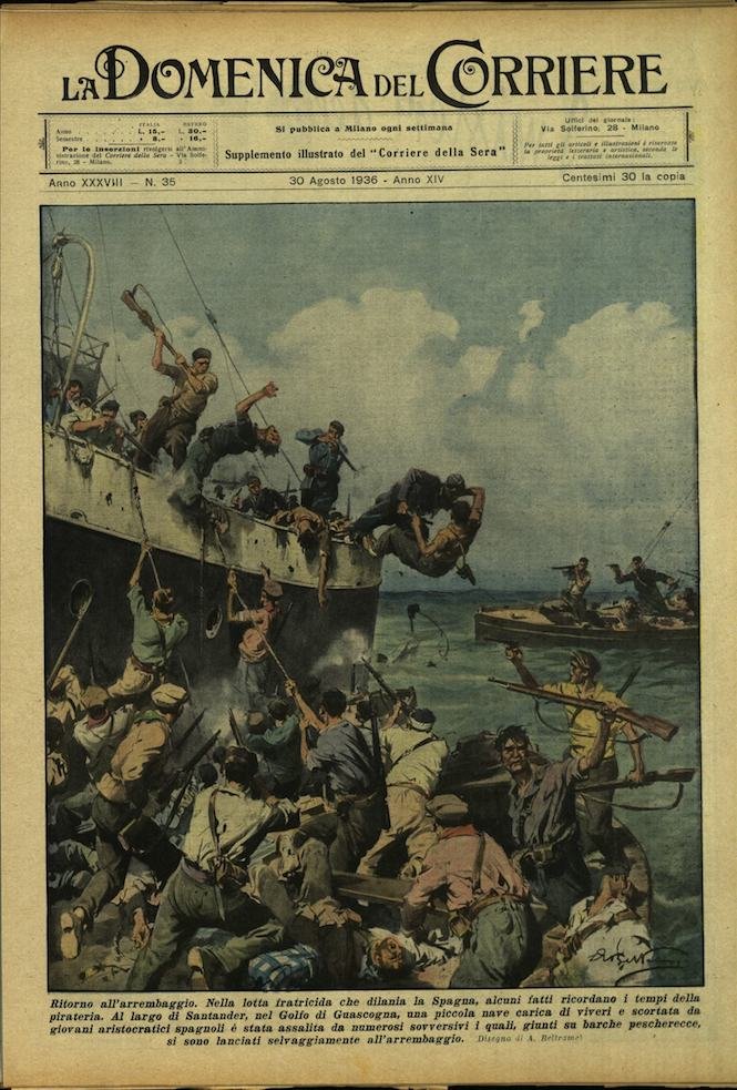 LA DOMENICA DEL CORRIERE 30 Agosto 1936 Anno XXXVIII - … | Immagine principale