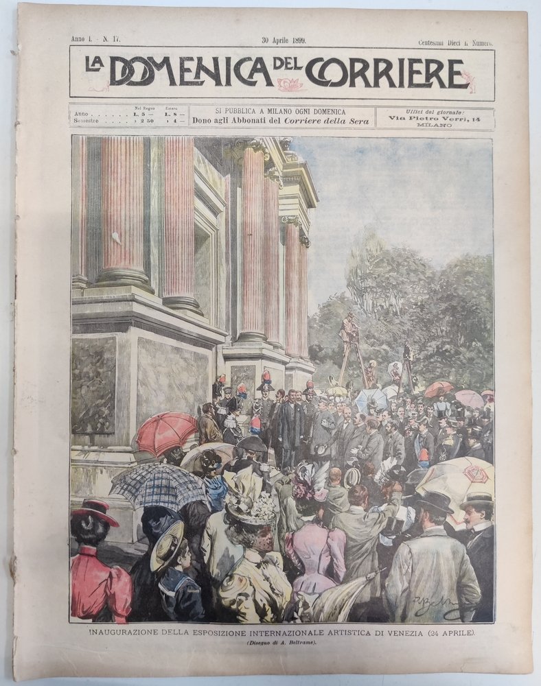 LA DOMENICA DEL CORRIERE 30 Aprile 1899 Anno I - … | Immagine principale