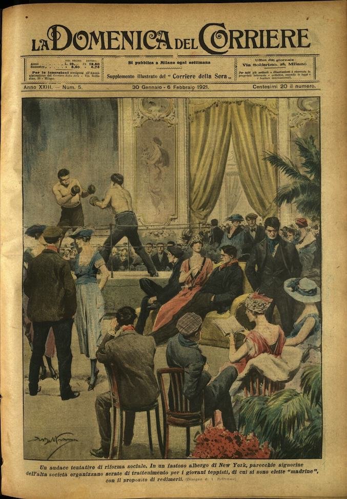 LA DOMENICA DEL CORRIERE. 30 gennaio - 6 febbraio 1921. …