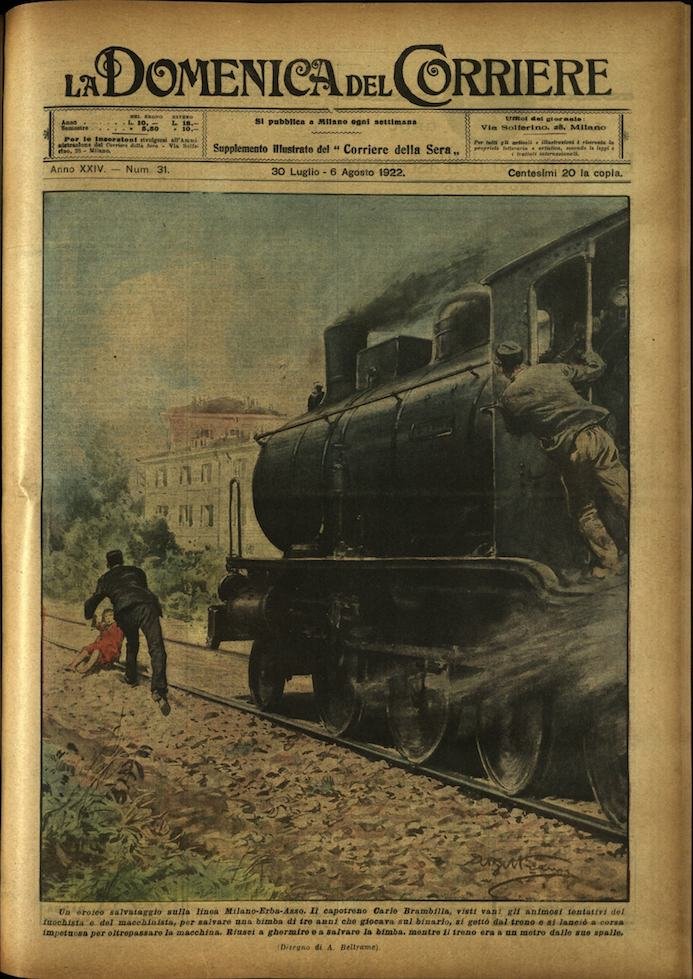 LA DOMENICA DEL CORRIERE. 30 luglio - 6 agosto 1922. …
