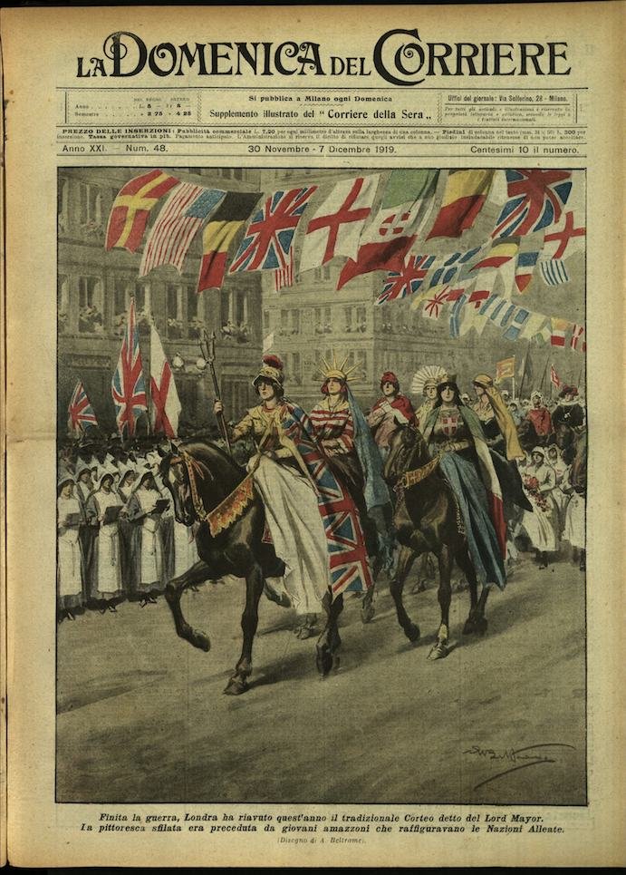 LA DOMENICA DEL CORRIERE. 30 Novembre - 7 Dicembre 1919. …