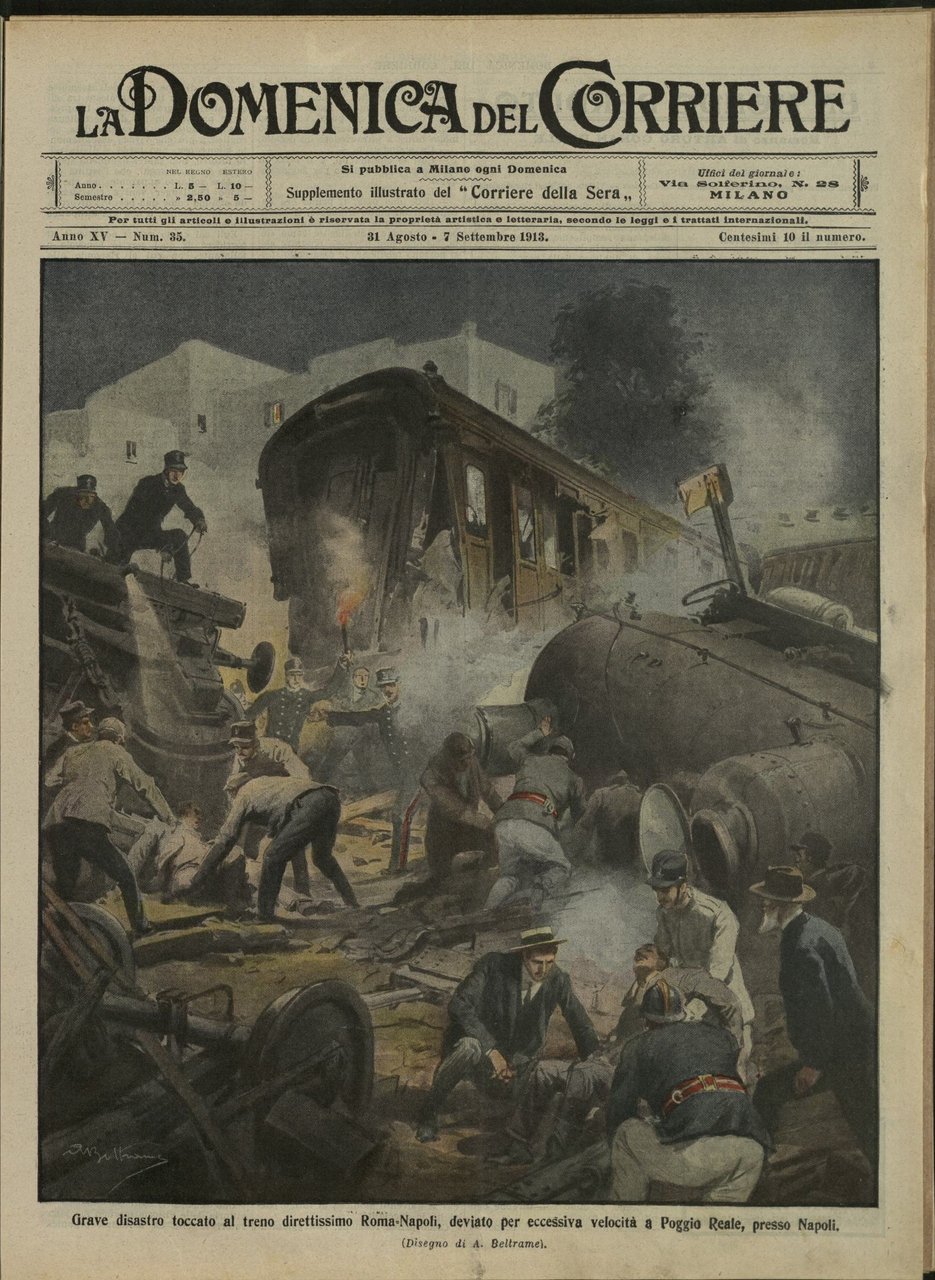 LA DOMENICA DEL CORRIERE. 31 Agosto - 7 settembre 1913. …