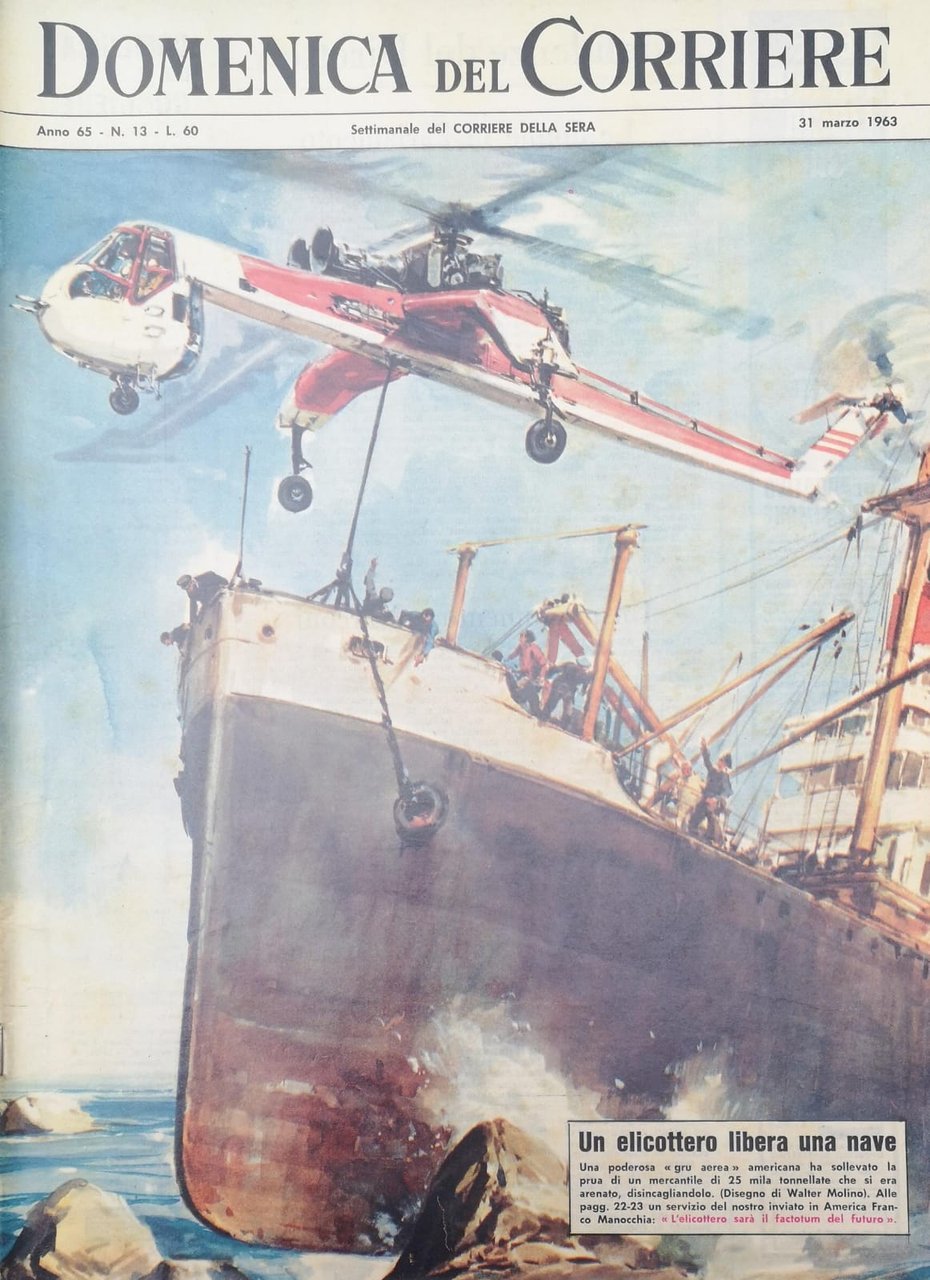 LA DOMENICA DEL CORRIERE 31 Marzo 1963 Anno 65 - … | Immagine principale