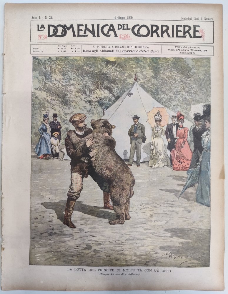 LA DOMENICA DEL CORRIERE 4 Giugno 1899 Anno I - … | Immagine principale