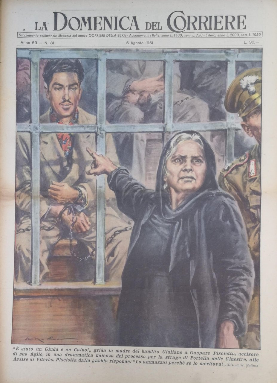 LA DOMENICA DEL CORRIERE 5 agosto 1951 Anno LIII - …