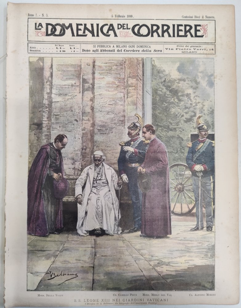 LA DOMENICA DEL CORRIERE 5 Febbraio 1899 Anno I - … | Immagine principale