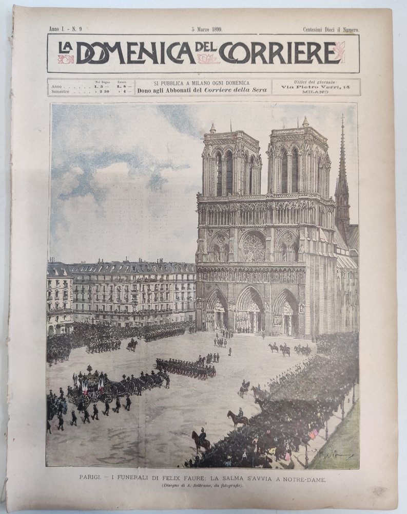 LA DOMENICA DEL CORRIERE 5 Marzo 1899 Anno I - … | Immagine principale
