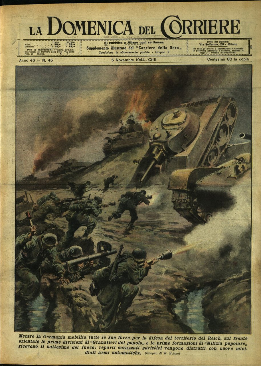 LA DOMENICA DEL CORRIERE 5 Novembre 1944 Anno XLVI - …