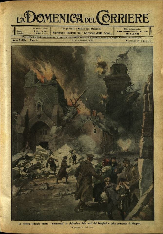 LA DOMENICA DEL CORRIERE. 6 - 13 febbraio 1916. Anno …