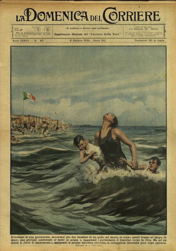 LA DOMENICA DEL CORRIERE 6 Ottobre 1935 Anno XXXVII - … | Immagine principale