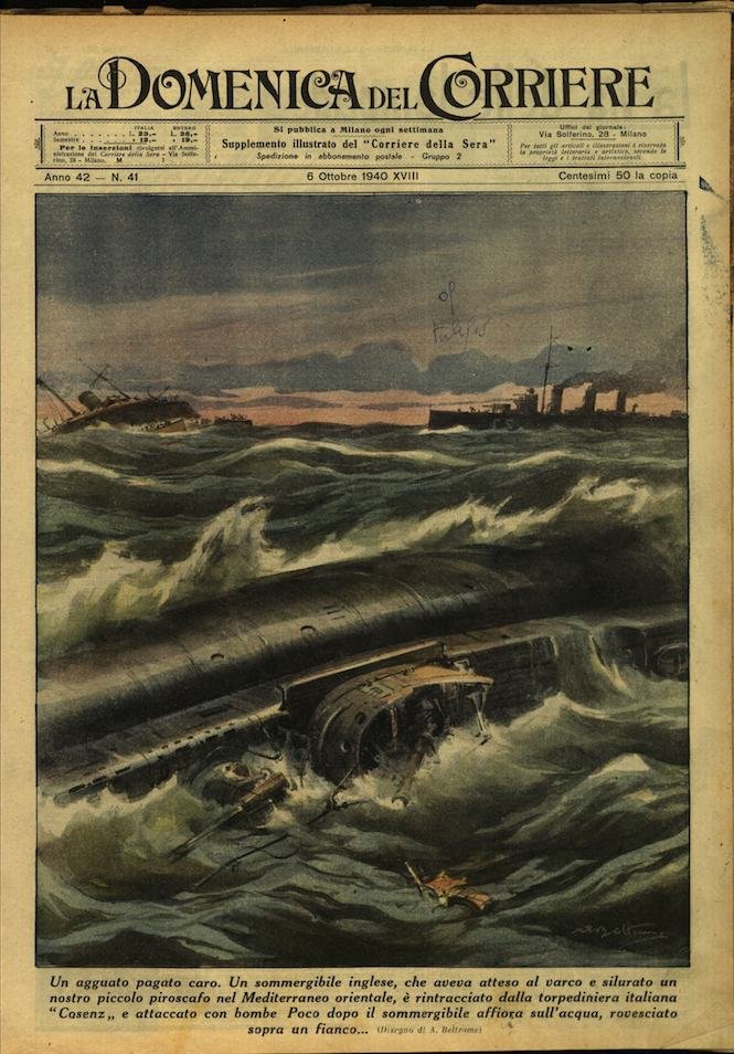 LA DOMENICA DEL CORRIERE 6 ottobre 1940 Anno XLII - … | Immagine principale