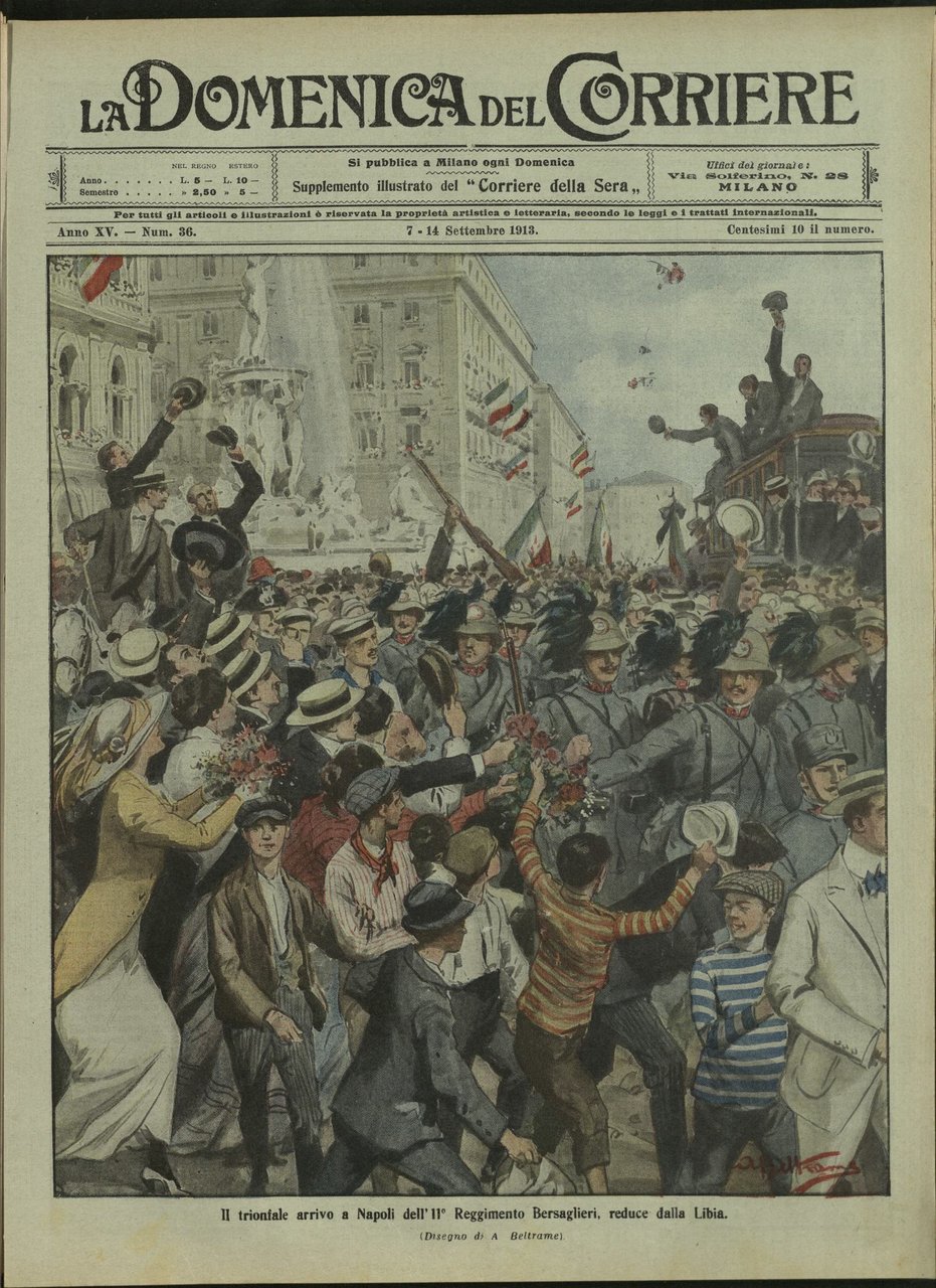 LA DOMENICA DEL CORRIERE. 7 - 14 Settembre 1913. Anno …