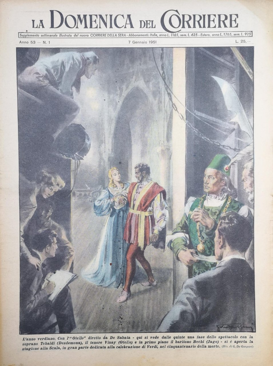 LA DOMENICA DEL CORRIERE 7 gennaio 1951 Anno LIII - …