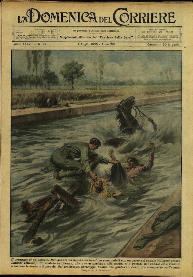 LA DOMENICA DEL CORRIERE 7 Luglio 1935 Anno XXXVII - … | Immagine principale