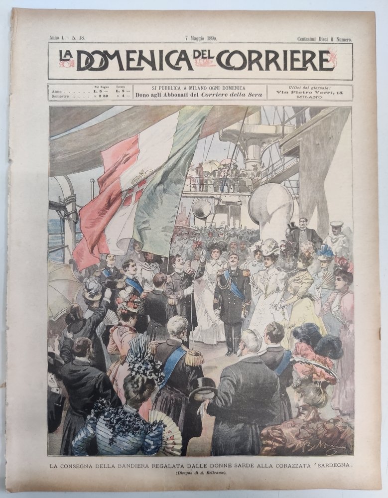 LA DOMENICA DEL CORRIERE 7 Maggio 1899 Anno I - … | Immagine principale