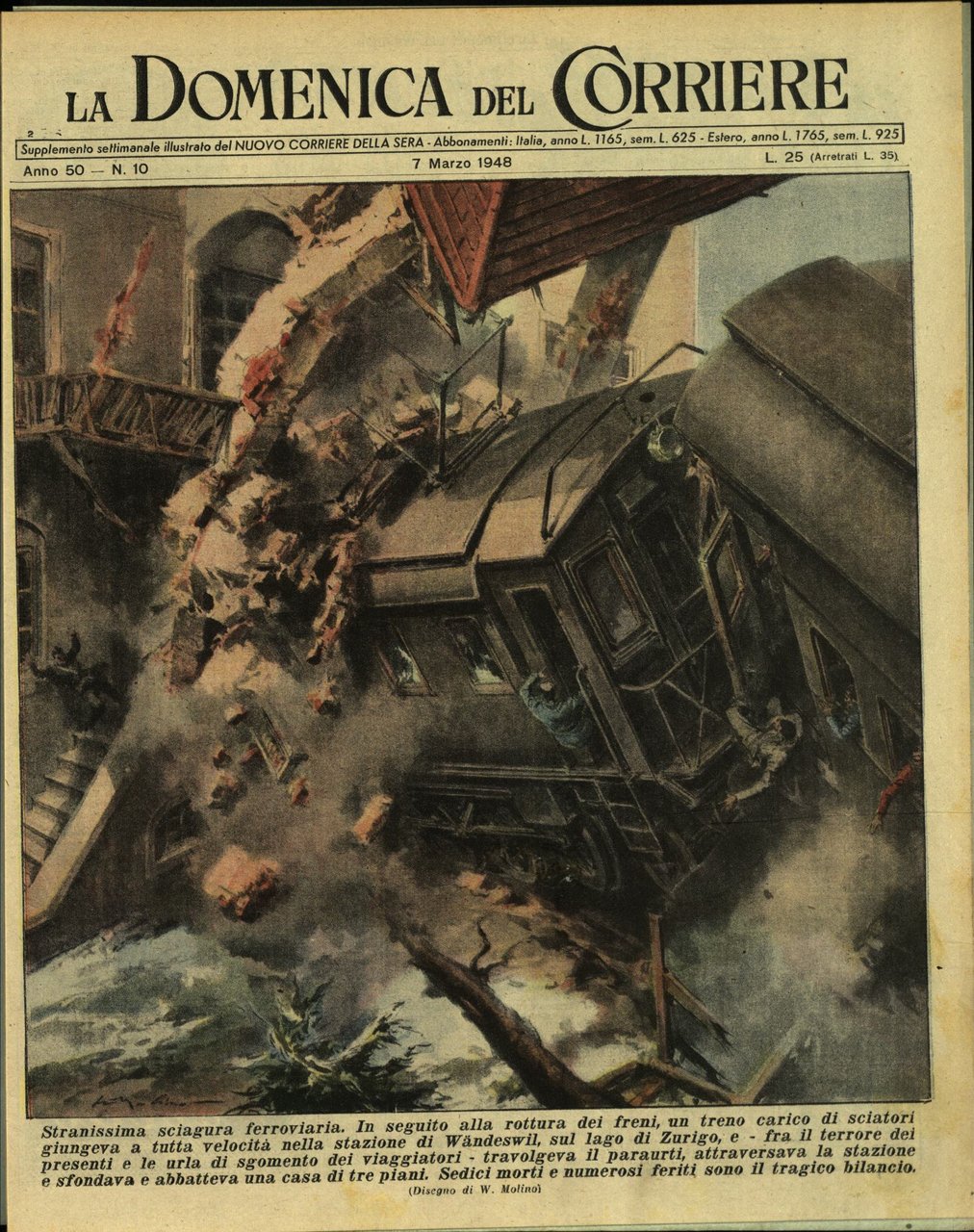 LA DOMENICA DEL CORRIERE 7 Marzo 1948 Anno L - …