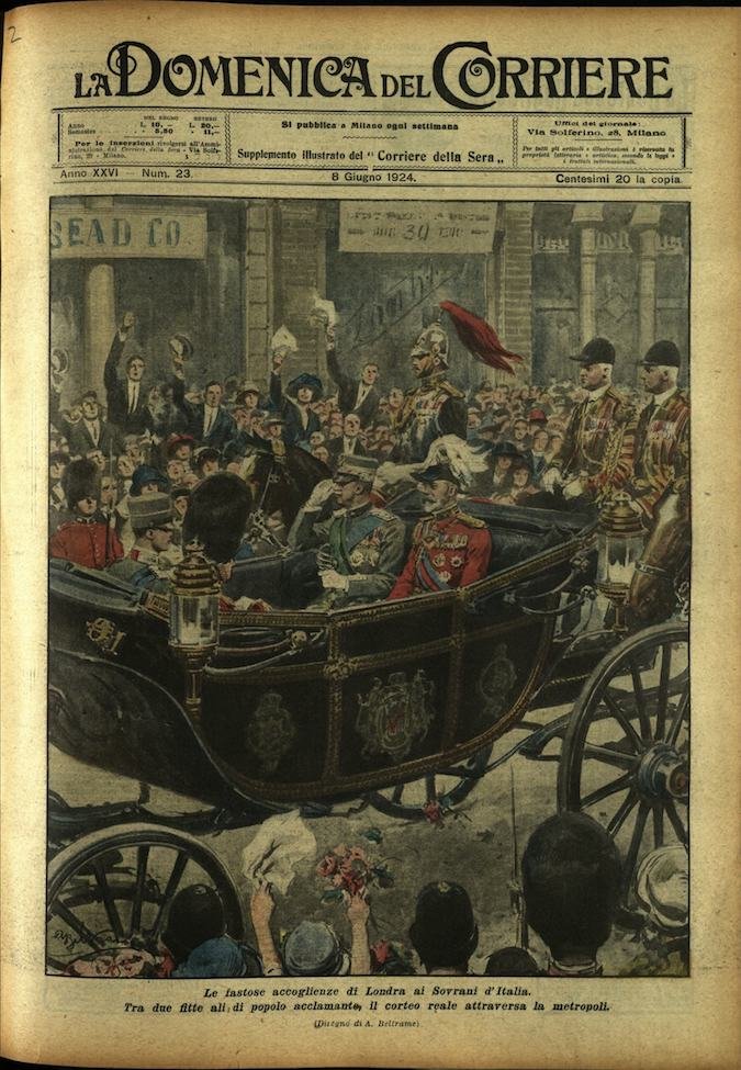 LA DOMENICA DEL CORRIERE. 8 Giugno 1924. Anno XXVI - …