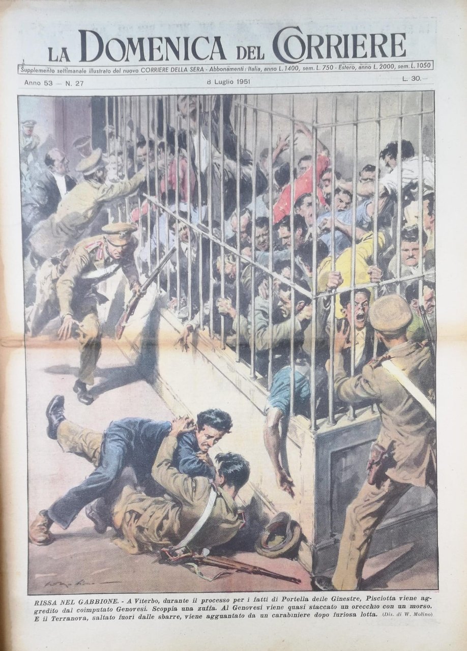 LA DOMENICA DEL CORRIERE 8 Luglio 1951 Anno LIII - … | Immagine principale