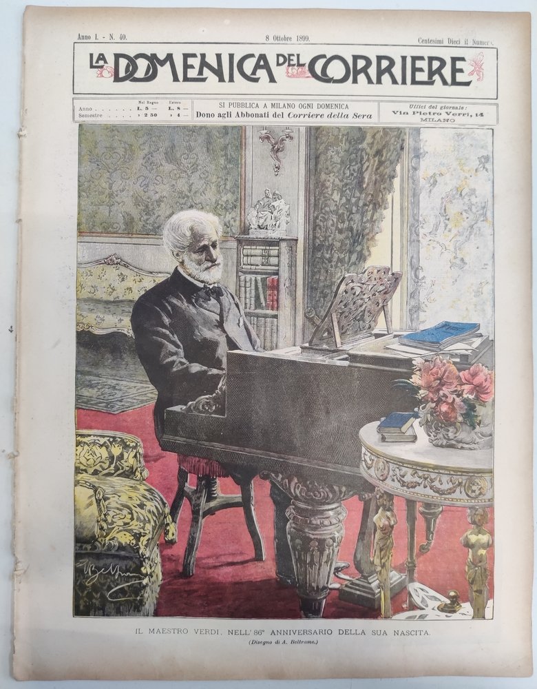 LA DOMENICA DEL CORRIERE 8 ottobre 1899 Anno I - … | Immagine principale