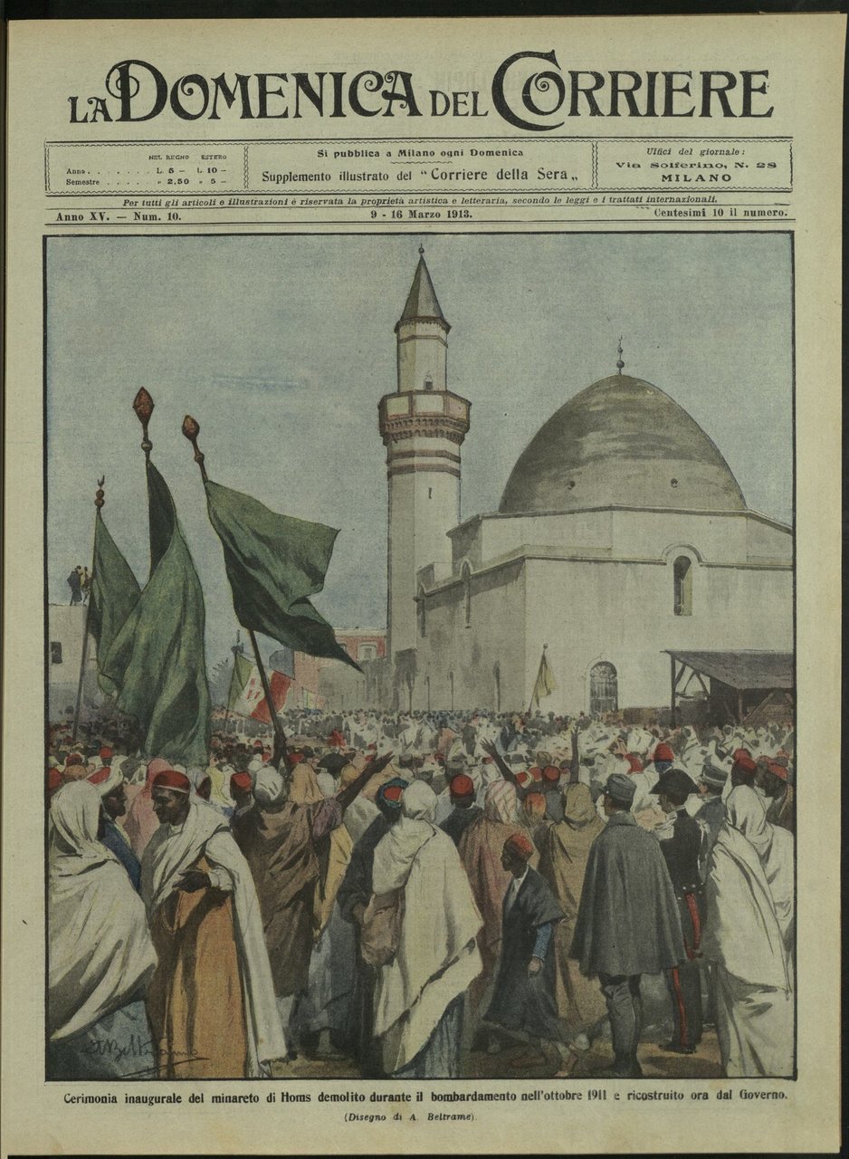 LA DOMENICA DEL CORRIERE. 9 - 16 Marzo 1913. Anno …