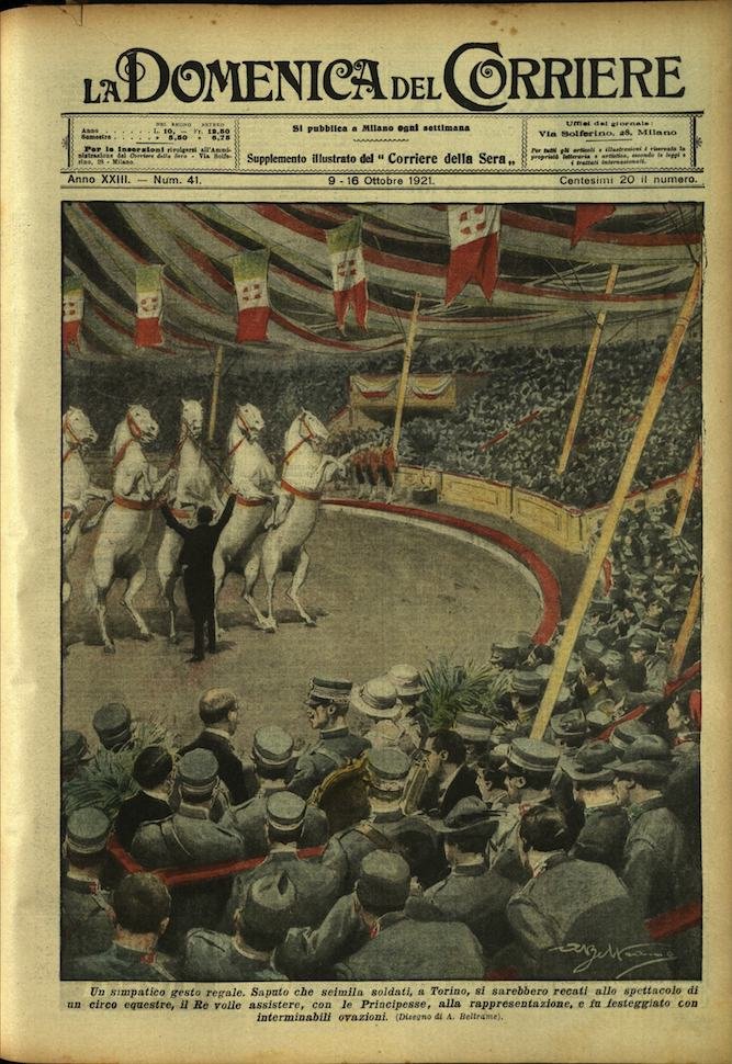 LA DOMENICA DEL CORRIERE. 9 - 16 ottobre 1921. Anno …