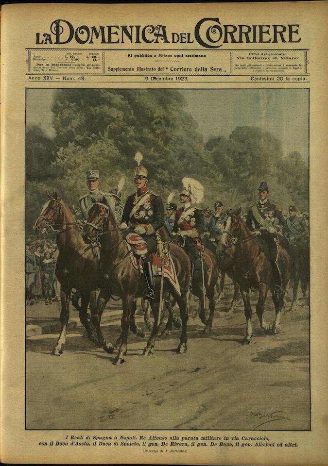LA DOMENICA DEL CORRIERE. 9 dicembre 1923. Anno XXV - …