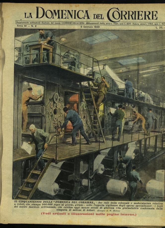 LA DOMENICA DEL CORRIERE. 9 gennaio 1949. Anno LI - …