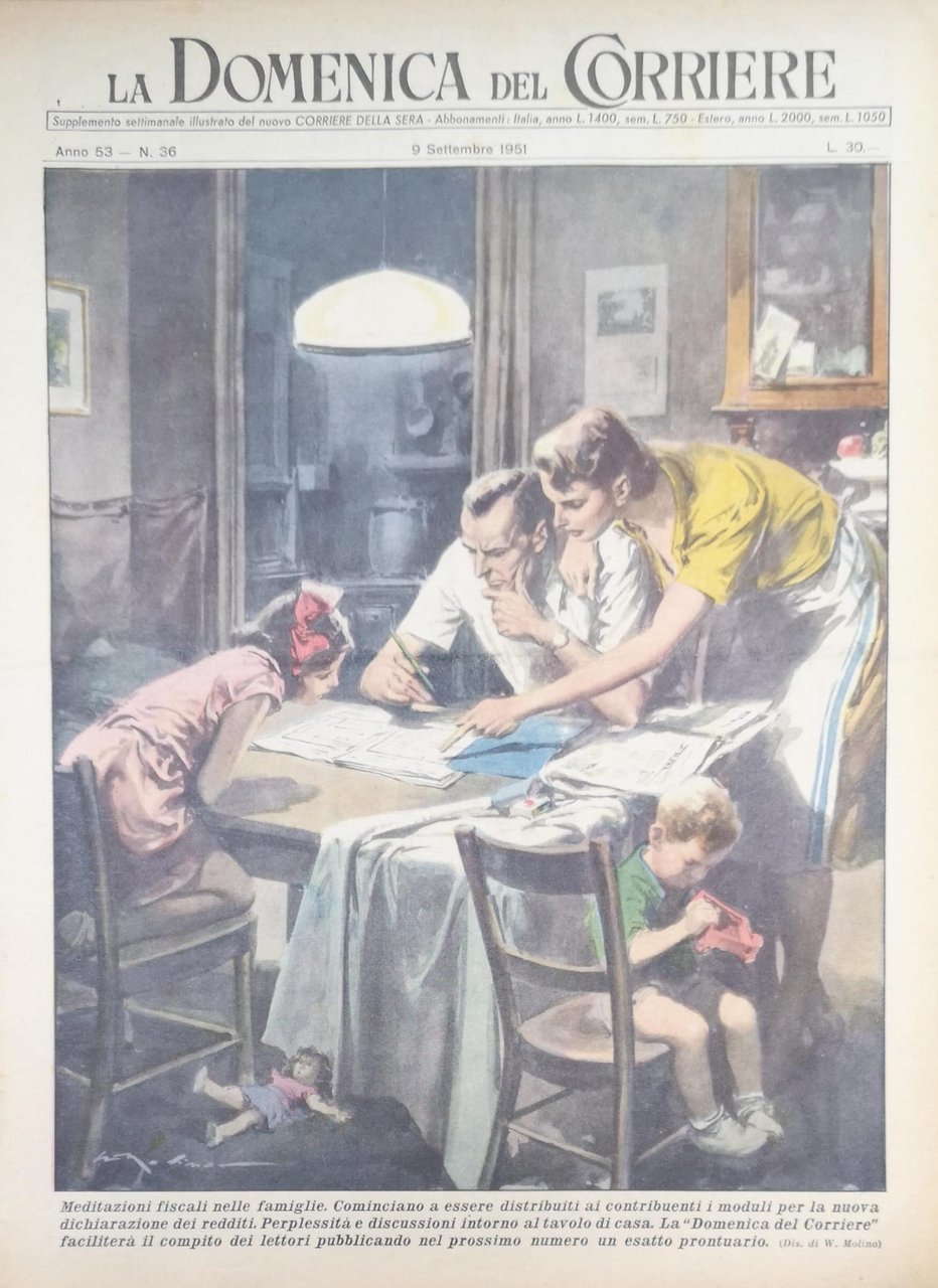 LA DOMENICA DEL CORRIERE 9 settembre 1951 Anno LIII - …