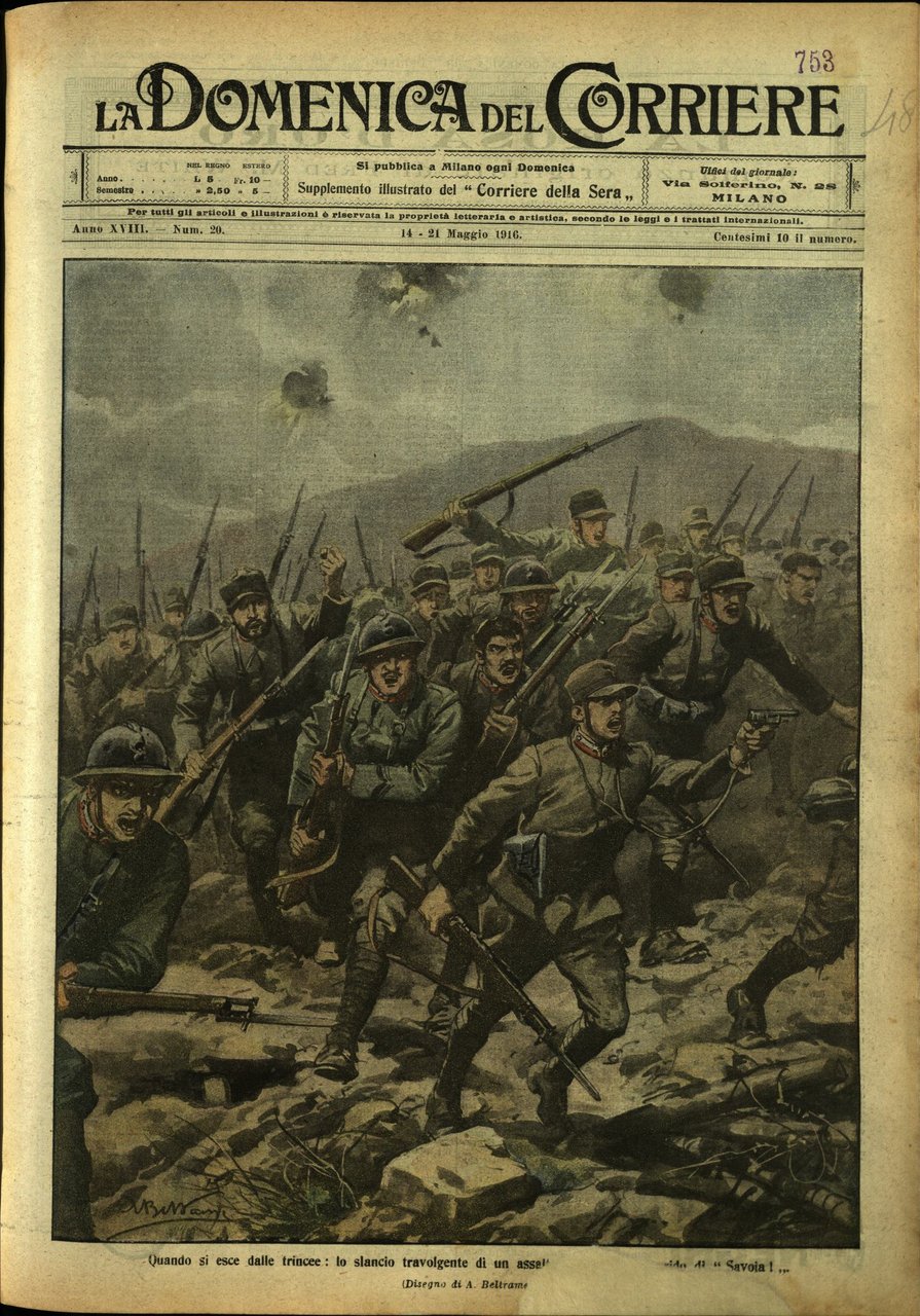 LA DOMENICA DEL CORRIERE ANNATA 1916.