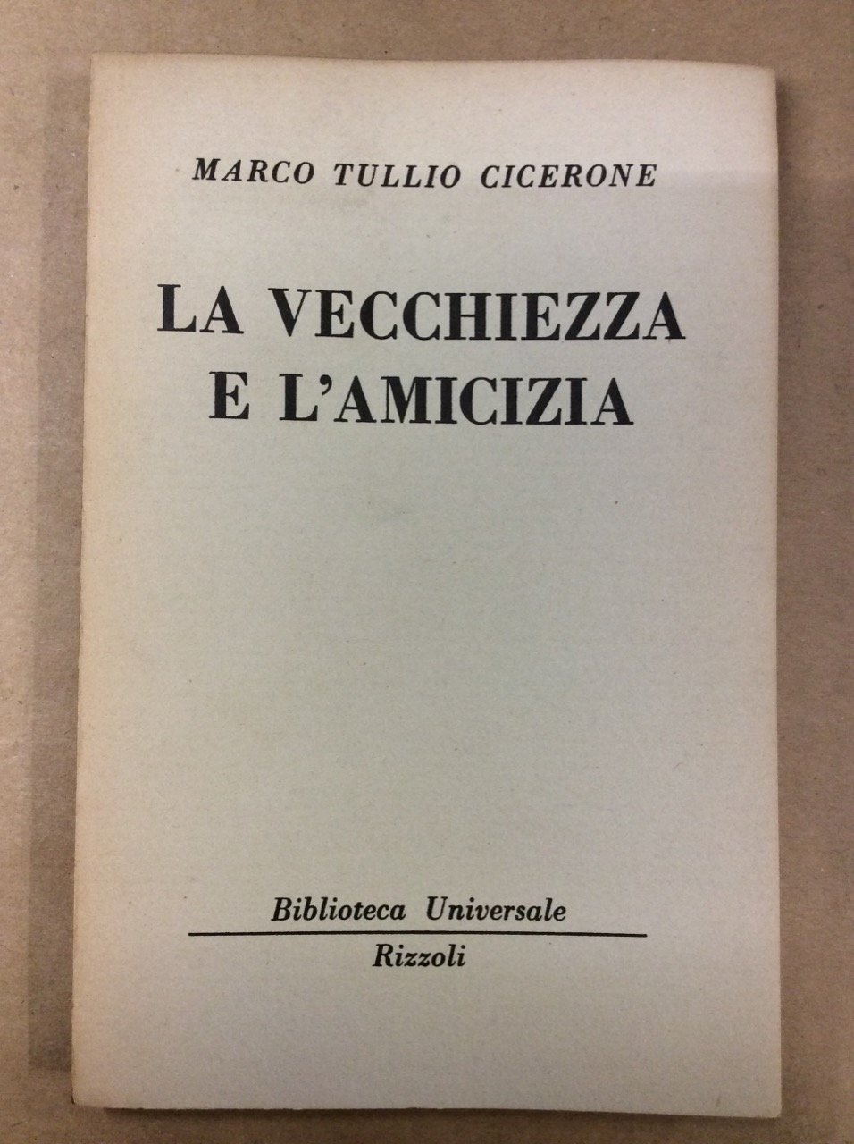 LA VECCHIEZZA - L'AMICIZIA.