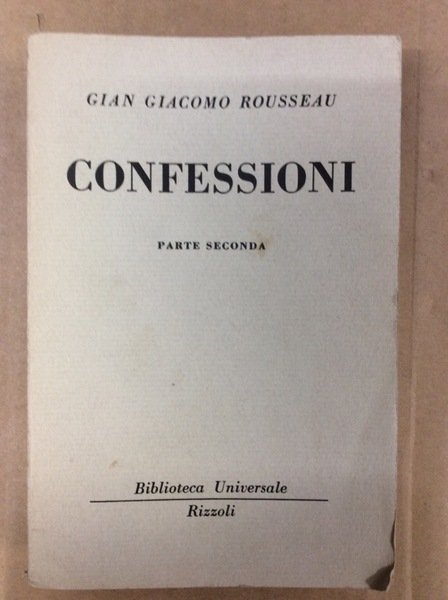 LE CONFESSIONI. VOLUME SECONDO. | Immagine Gallery 2