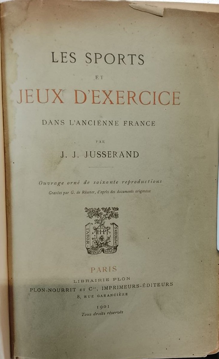 LES SPORTS ET JEUX D'EXERCICE DANS L'ANCIENNE FRANCE. - Ouvrage … | Immagine principale