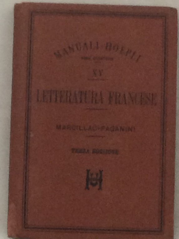LETTERATURA FRANCESE. - Terza edizione.