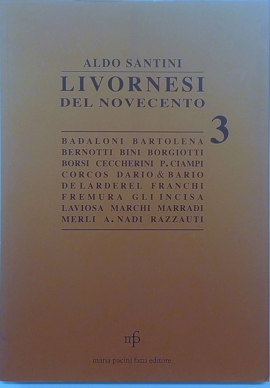 LIVORNESI DEL NOVECENTO. 3. | Immagine principale