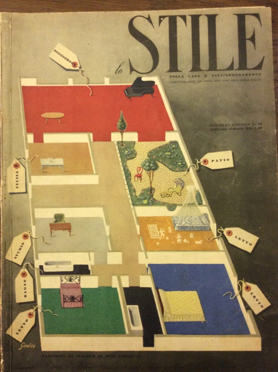 LO STILE. N. 17 - MAGGIO 1942. - Nella casa … | Immagine principale