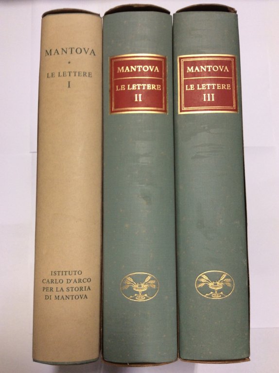 MANTOVA. LE LETTERE. 3 Volumi.