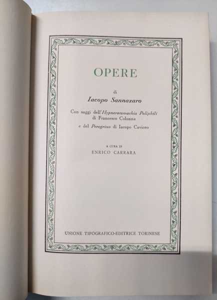 OPERE. - A cura di Enrico Carrara. | Immagine Gallery 2