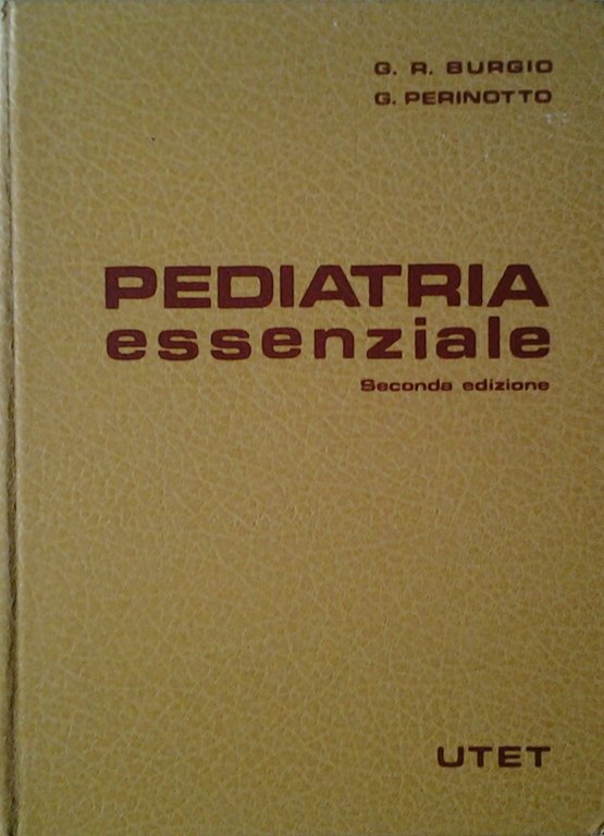PEDIATRIA ESSENZIALE.