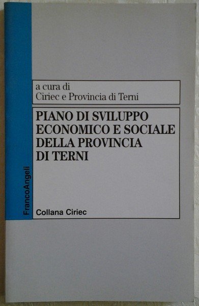 PIANO DI SVILUPPO ECONOMICO E SOCIALE DELLA PROVINCIA DI TERNI.