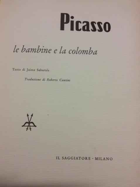 PICASSO : LE BAMBINE E LA COLOMBA.
