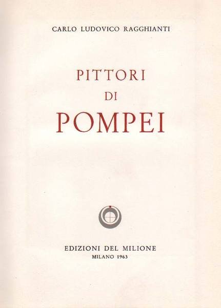 PITTORI DI POMPEI.