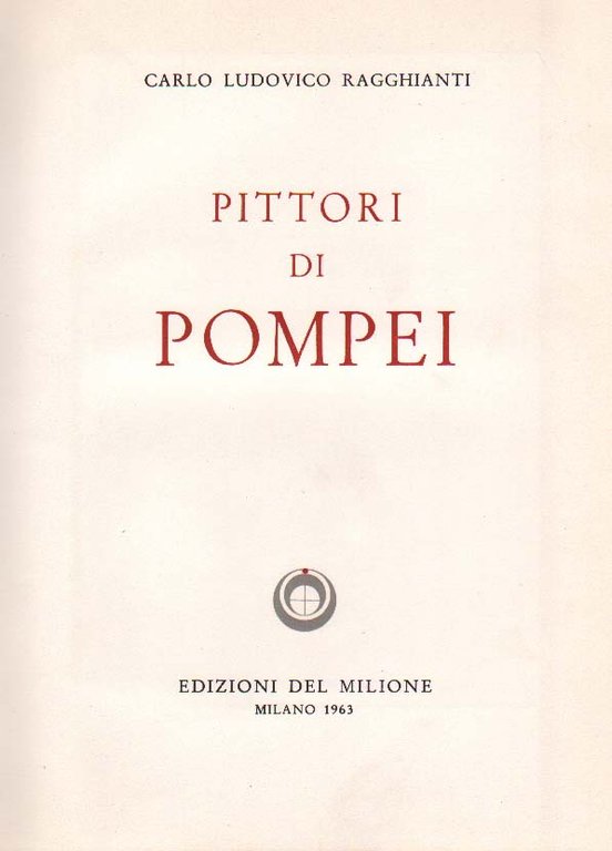 PITTORI DI POMPEI.