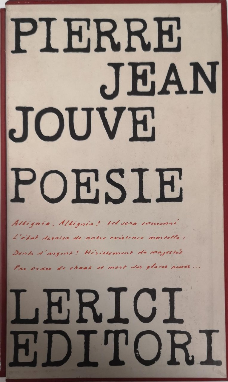 POESIE. - Traduzione, introduzione, bio-bibliografia a cura di Nelo Risi.